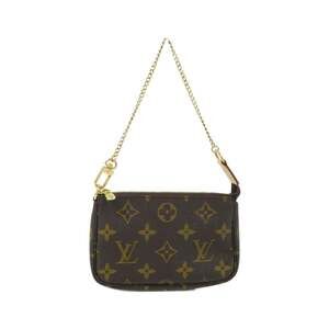 LOUIS VUITTON Authentic Brown Monogram Pochette Pouch